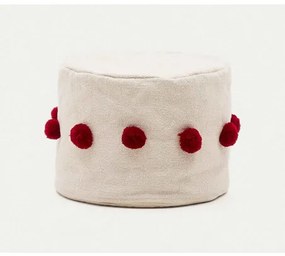 MANUA detský puf Červená