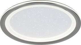 XXXLutz STROPNÉ LED SVIETIDLO, 40/6 cm Novel - Interiérové svietidlá - 008227140201