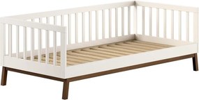 Béžová detská posteľ z borovicového dreva s roštom 90x200 cm Sezane – Vipack