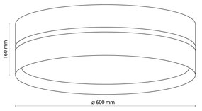 Prisadené svietidlo TK 6578 LINOBIANCO juta