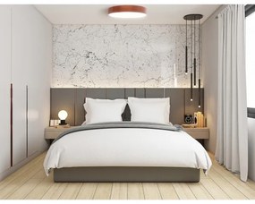 Stropné svietidlo so senzorom CLEO 6xE27/24W/230V pr. 80 cm medená