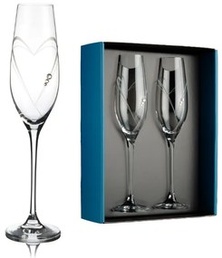 Element poháre na šampanské Aphrodite s kryštálmi Swarovski 210ml 2KS