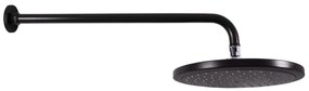 Hlavová sprcha RAV SLEZÁK vrátane sprchového ramená čierna matná SK0057CMAT