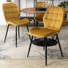 PROXIMA.store - Čalúnená jedálenska stolička LUCKY FARBA: béžová, FARBA NÔH: zlatá