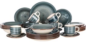 Banquet 30-dielna jedálenská súprava Spiral ​Blue