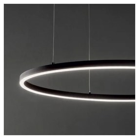 IdealLux 229515 ORACLE SLIM D700mm závesné LED svietidlo 38W 4300/2220lm 3000K IP20 čierna