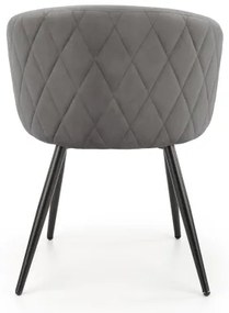 Jedálenská stolička CALMURE sivá