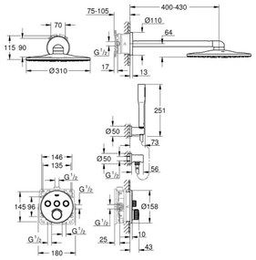 GROHE 34709000 - Sprchová súprava SMARTCONTROL Perfect, lesklý chróm