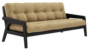 Variabilná pohovka Grab Black/Wheat beige 93 × 204 × 90 cm