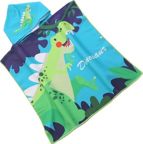 Detské pončo DINOSAUR farebné Rozmer: 60 x 120 cm