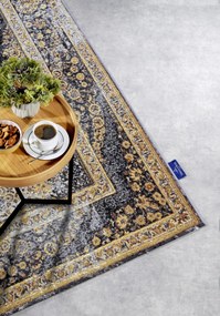 Villeroy & Boch, Kusový koberec Villeroy & Boch 106065 Antracite, Gold – na von aj na doma, 200x285, žltá, chodba / predsieň