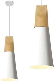 Toolight Toolight, stropné svietidlo SCANDI B APP058-1CP, biela-hnedá, OSW-00151