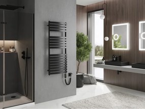 Mexen Bachus, elektrické vykurovacie teleso 1200 x 500 mm, 600 W, čierna, W109-1200-500-2600-70