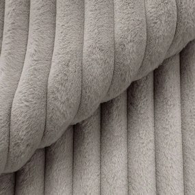 Svetlosivá menčestrová rohová pohovka (ľavý roh/do tvaru "U") Justin – Ropez