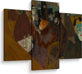 Obraz - Henri de Toulouse-Lautrec, At the Moulin Rouge, reprodukcia (90x60 cm)