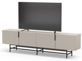 Krémový TV stolík 200x54,5 cm Eldia – Marckeric