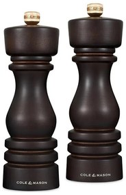 Cole&Mason - Sada mlynčekov na soľ a korenie LONDON 2 ks 18 cm buk/hnedá