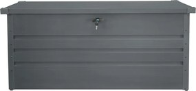 Kovový záhradný úložný box BestBerg ZBK-600A / 600 l / 165 x 70 x 62 cm / šedá