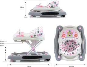 Detské chodítko Patrol Plus pastelové guličky