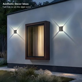 Brilagi - LED exteriérové nástenné svietidlo QUADRAY LED/4W/230V antracitové IP65