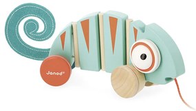 Ťahacia hračka pre deti Chameleón Janod Tropik od 1 roka