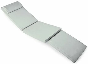 Divero FLORENTINE 50387 Polstrovanie pre záhradné lehátka - svetlo sivá