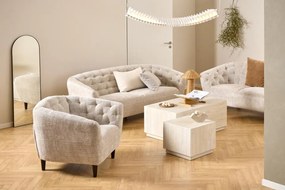 Actona Set konferenčných stolíkov Dice (2 ks) - béžový mramor
