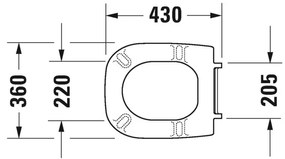 Duravit D-Code - WC sedátko, biela 0067310000