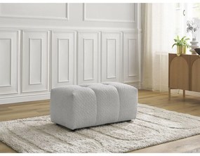 Svetlosivá podnožka z textílie buklé Roxelane – Bobochic Paris