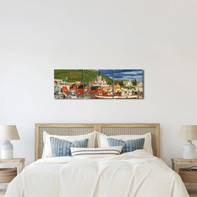 Obraz - Húsavík (s hodinami) (90x30 cm)