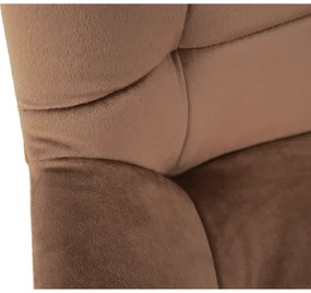 Barová stolička, hnedá Velvet látka, CHIRO
