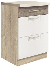 Skrinka do kuchyne Econo 9D Sonoma/Biely/San Remo