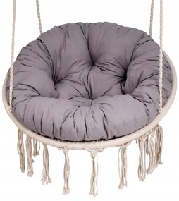 Sedací MAXI vankúš 100x15 cm do závesného kresla - šedý