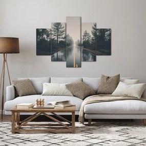 Obraz cesty v daždi (150x105 cm)