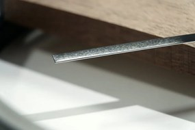 Hnedé drevené nástenné hodiny s priemerom 50cm