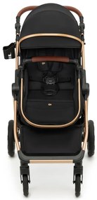 KINDERKRAFT - Kombinovaný kočík 3v1 ESME Pure black + autosedačka MINK PRO