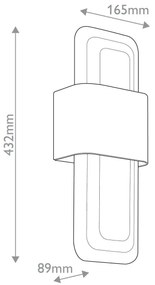 Kichler KL-SERENE-LED-W-NBR - LED Nástenné svietidlo SERENE LED/16W/230V mosadz