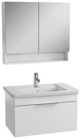 Kúpeľňová skrinka s umývadlom VitrA Mia 80x49x45 cm biela lesk 10149