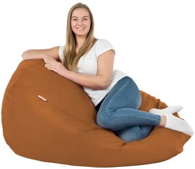 Sedací vak SAKO svetlohnedý ekokoža