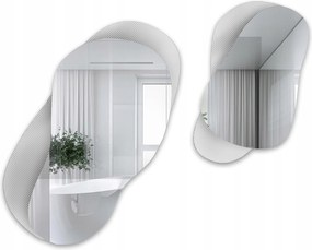 Dekoratívne zrkadlá na ornamentovom skle Luxora Gravelo 180 x 150 cm