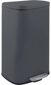 Spirella Pedálový odpadkový kôš soft-close Akira 50 l, matná sivá, 50 l