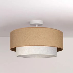 Brilagi - Prisadený LED luster BOHO ECO 1xE27/10W/230V pr. 40 cm béžová/krémová