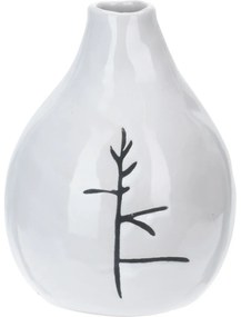 Porcelánová váza Art s dekorom vetvičky, 11 x 14 cm