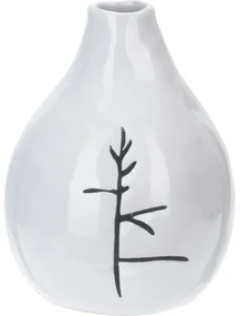 Porcelánová váza Art s dekorom vetvičky, 11 x 14 cm