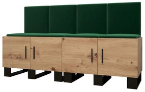 Predsieňová zostava Amanda 20 (dub artisan + zelená). Akcia -20%. Vlastná spoľahlivá doprava až k Vám domov. 1086034