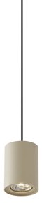 Moderné závesné svietidlo béžové s čiernou farbou pre koľajnicový systém 1-fázový GU10 70mm - Iconic Holt
