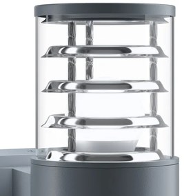 Maytoni O576WL-02GR - Vonkajšie nástenné svietidlo BRONX 2xE27/60W/230V IP54 antr