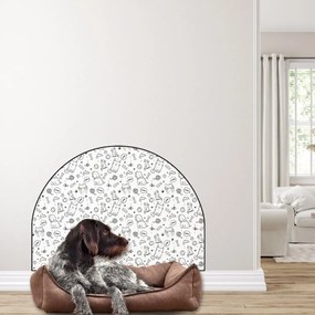PIPPER. Ochranná textilná nálepka na stenu - Oblúk - Zvieratá Veľkosť: 83x60cm, Motív: bez mena