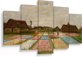 Obraz - Vincent van Gogh, Flower Beds in Holland, reprodukcia (150x105 cm)