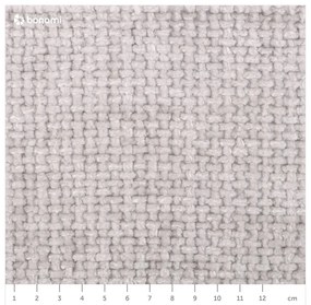 Svetlosivá čalúnená dvojlôžková posteľ s úložným priestorom s roštom 160x200 cm Miley – Micadoni